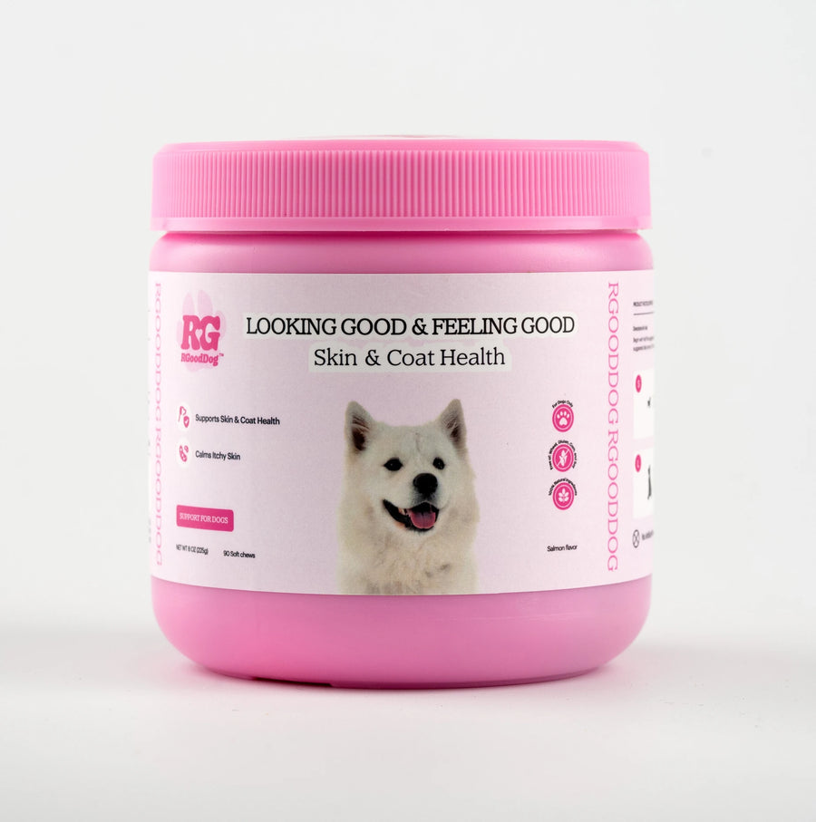 RGoodDog LOOKING GOOD & FEELING GOOD skin and coat supplement for dogs